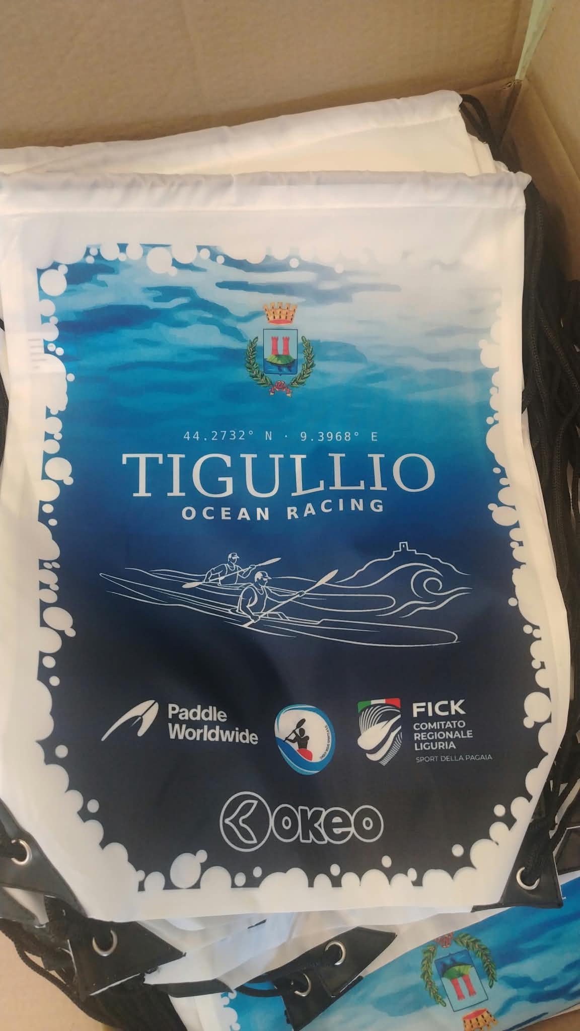 Bags featuring the Tigullio Ocean Racing design for the 2026 edition